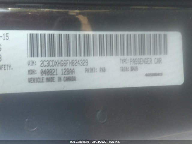 Dodge Charger 2015 2C3CDXHG6FH824329 Image 10
