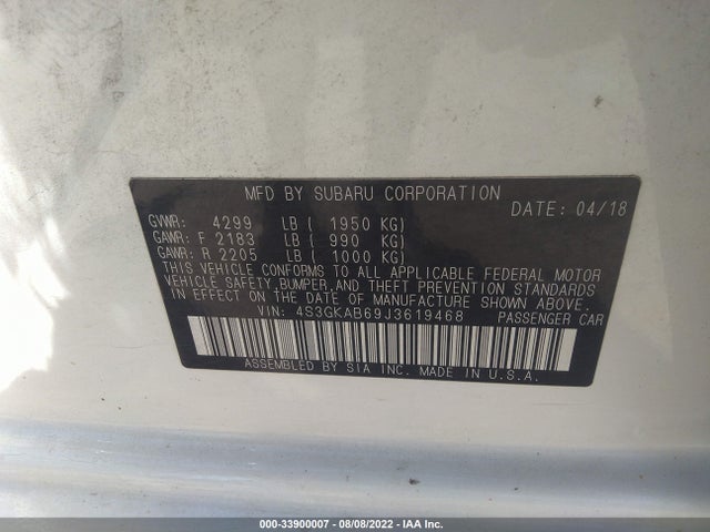 Subaru Impreza Premium 2018 4S3GKAB69J3619468 Image 14