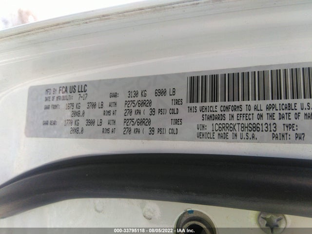 1C6RR6KT8HS861313 RAM 1500 Express