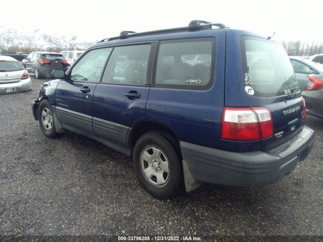 2002 SUBARU FORESTER L VIN: JF1SF63582H713871