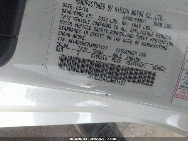 2020 Nissan Z, VIN: JN1AZ4EH7LM821127