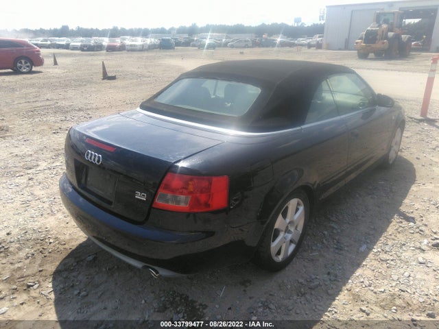 2006 AUDI A4 3.0L VIN: WAUDT48H36K008095