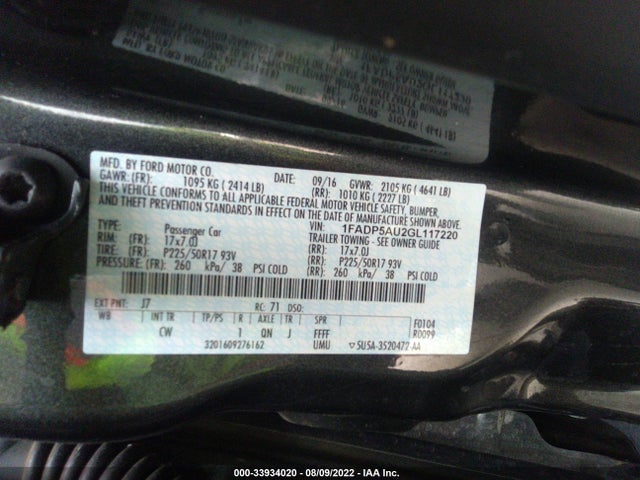 2016 Ford C-Max, VIN: 1FADP5AU2GL117220
