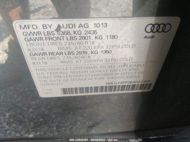 WA1LFAFP3EA052305 Audi Q5 Premium Plus