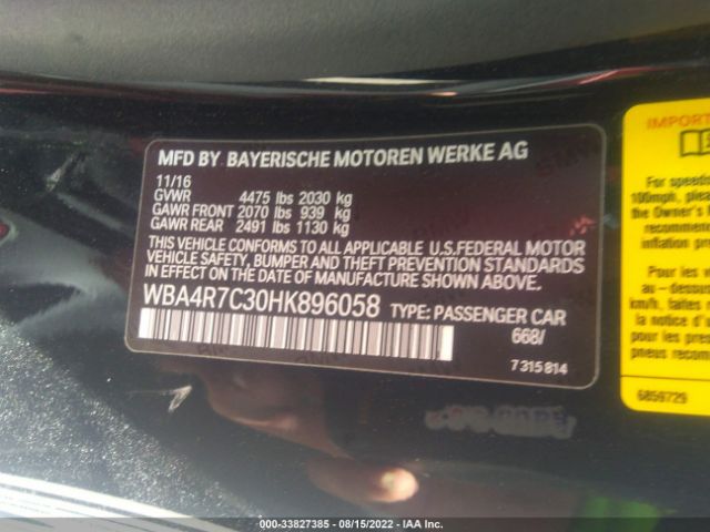 WBA4R7C30HK896058 BMW 4 Series 430i