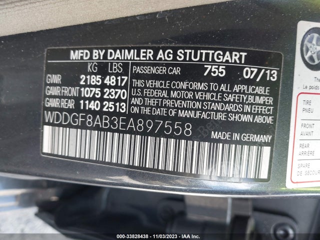 Mercedes-Benz C-class C 300 2014 WDDGF8AB3EA897558 Image 9