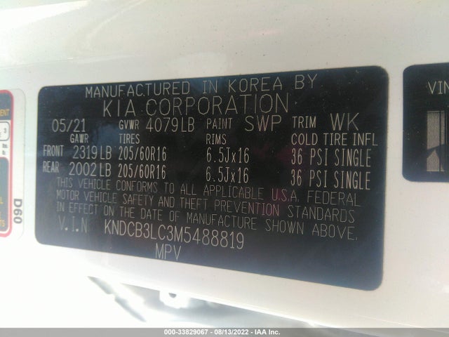 2021 Kia Niro, VIN: KNDCB3LC3M5488819