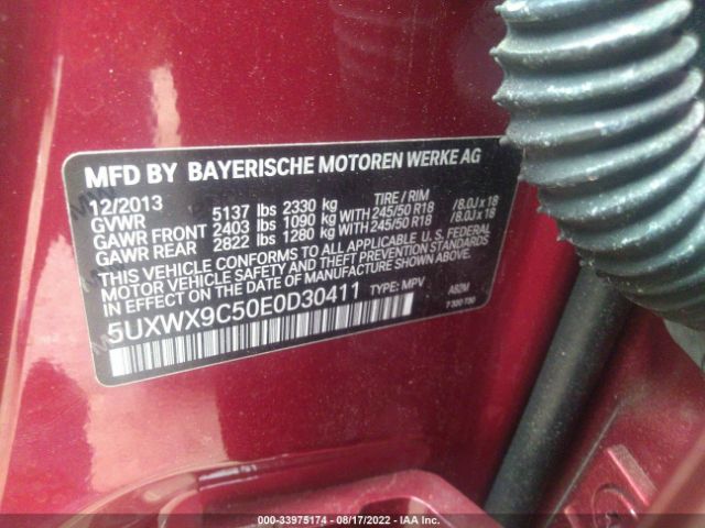 5UXWX9C50E0D30411 BMW X3 Xdrive28i