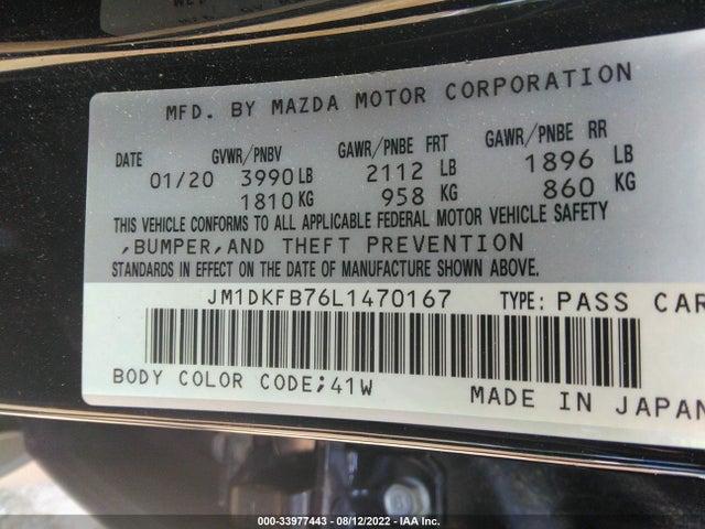 2020 Mazda CX-3, VIN: JM1DKFB76L1470167