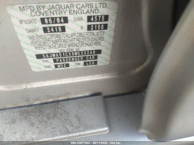 2005 JAGUAR X-TYPE SAJWA51CX5WE22248 Photo 8