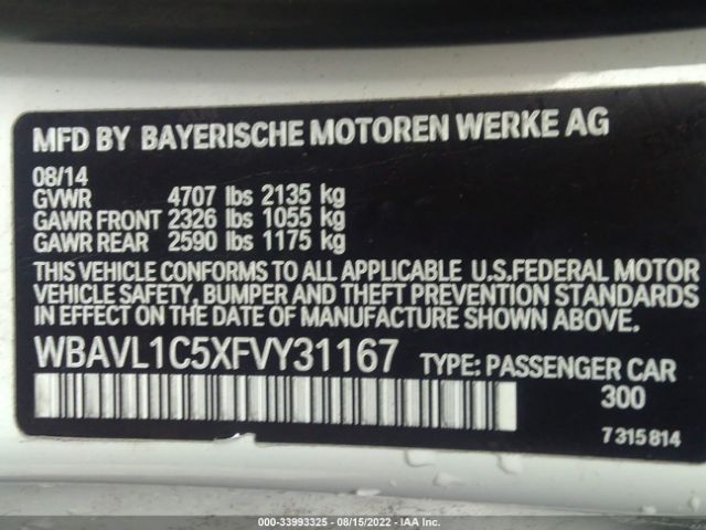 WBAVL1C5XFVY31167 BMW X1 Xdrive28i