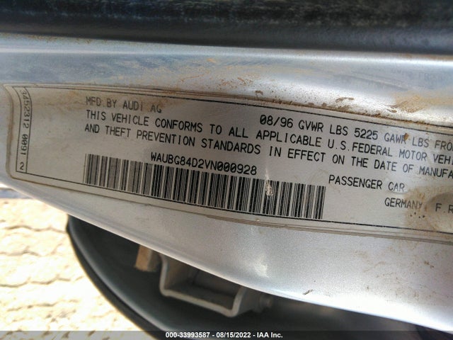Audi A8 1997 WAUBG84D2VN000928 Image 10