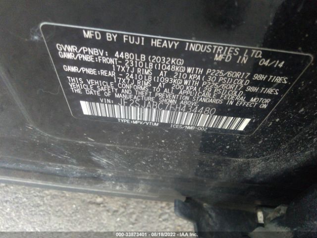 JF2SJABC7FH434480 Subaru Forester 2.5i