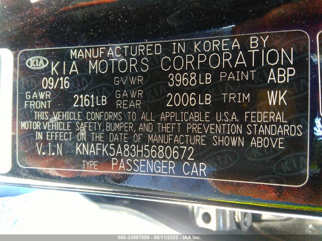 2017 Kia Forte, VIN: KNAFK5A83H5680672