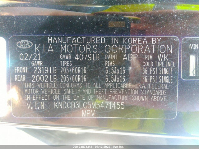 2021 Kia Niro, VIN: KNDCB3LC5M5471455