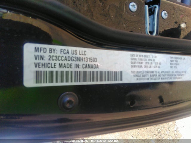 2022 Chrysler 300, VIN: 2C3CCADG3NH131593