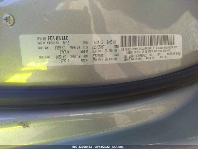 Chrysler Pacifica Touring 2017 2C4RC1DGXHR554935 Image 9