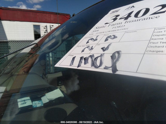 2008 FORD F-150 XL/XLT/FX2 VIN: 1FTRW12W08KB55001