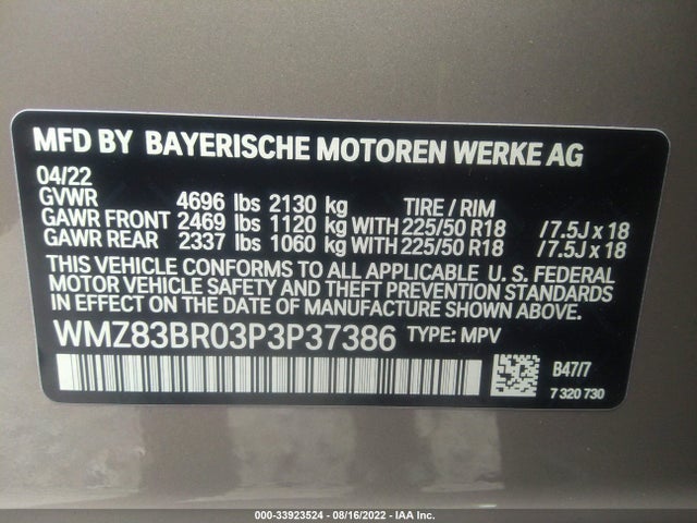 2023 Mini Countryman, VIN: WMZ83BR03P3P37386
