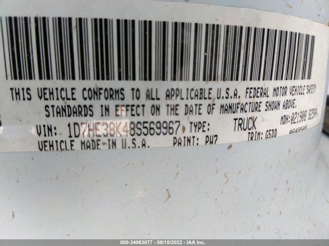 Dodge Dakota Sxt 2008 1D7HE38K48S569967 Image 11