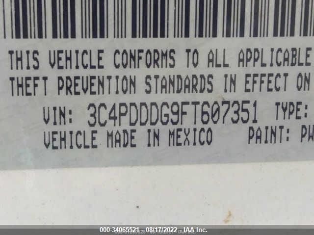 3C4PDDDG9FT607351 Dodge Journey Limited