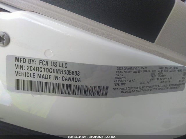 2021 Chrysler Voyager, VIN: 2C4RC1DG0MR505608