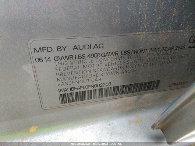 WAUBFAFL0FN002208 Audi A4 PREMIUM