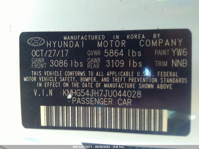 2018 Genesis G90, VIN: KMHG54JH7JU044028
