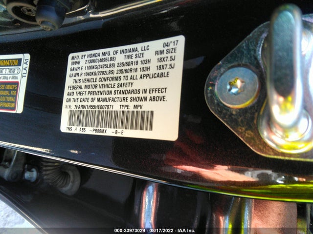 Honda CR-V EX 2017 7FARW1H55HE007071 Image 9