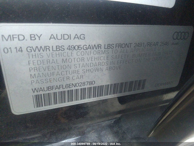 Audi A4 2014 WAUBFAFL6EN028780 Image 10