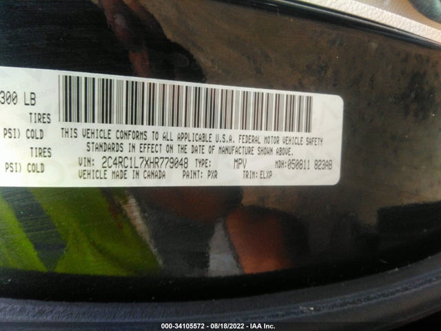 2017 Chrysler Pacifica Hybrid, VIN: 2C4RC1L7XHR779048