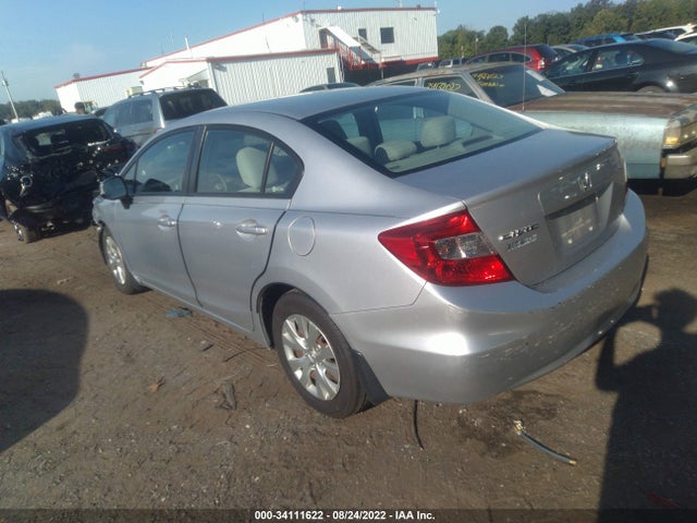 2012 HONDA CIVIC SDN LX VIN: 19XFB2F59CE301221