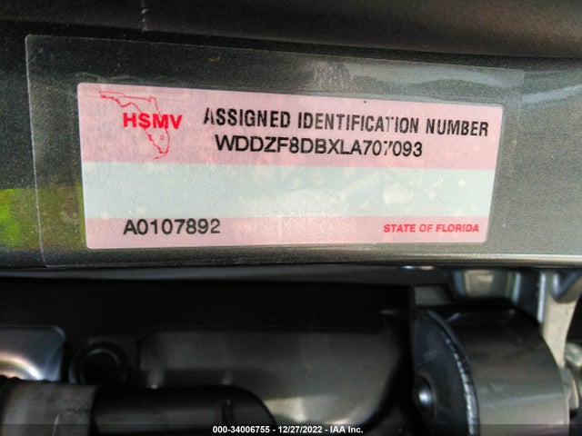 2020 Mercedes-Benz E-Class, VIN: WDDZF8DBXLA707093
