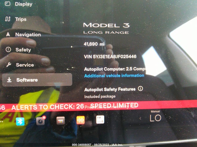 Tesla Model 3 Range Battery 2018 5YJ3E1EA8JF025446 Image 7