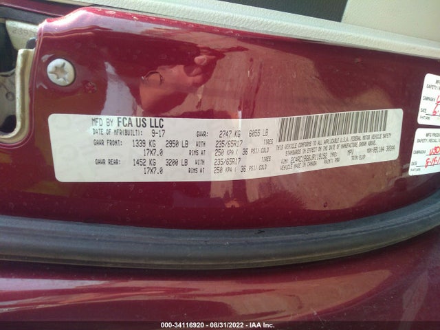 Chrysler Pacifica Touring L 2018 2C4RC1BG6JR119192 Image 9