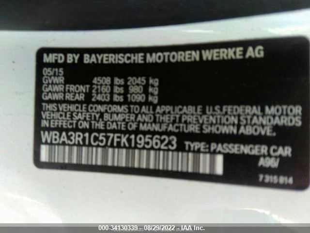 WBA3R1C57FK195623 BMW 4 Series 435i