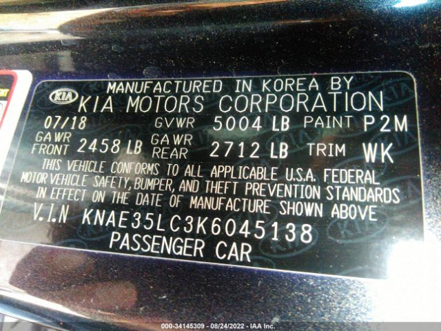 KNAE35LC3K6045138 KIA STINGER GT