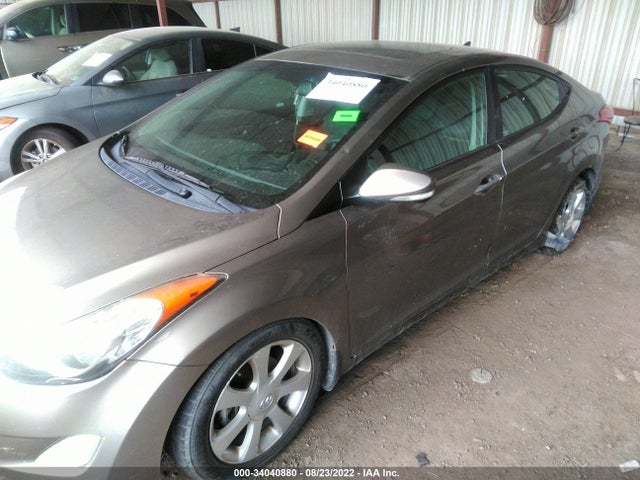 2013 HYUNDAI ELANTRA LIMITED PZEV VIN: 5NPDH4AE9DH253936