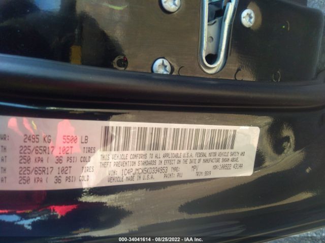1C4PJMCX5KD334953 Jeep Cherokee Latitude