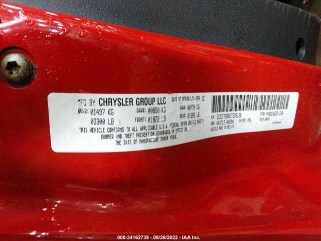 3C3CFFBR8CT335156 Fiat 500
