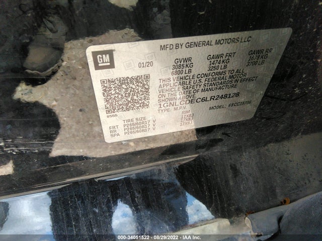 2020 Chevrolet Tahoe, VIN: 1GNLCDEC6LR248128