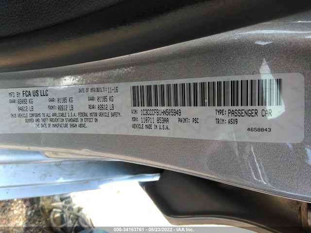 2017 Chrysler 200, VIN: 1C3CCCFB1HN505949