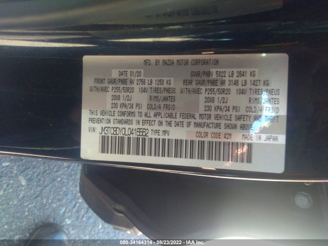 2020 Mazda CX-9, VIN: JM3TCBDY0L0416562