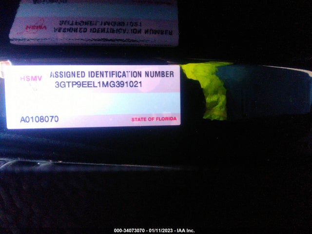 34073070 :رقم المزاد ، 3GTP9EEL1MG391021 vin ، 2021 Gmc Sierra 1500 At4 مزاد بيع