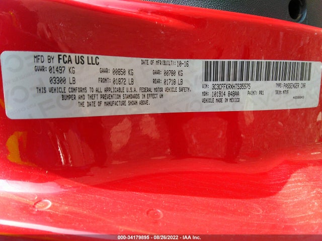 3C3CFFKRXHT535575 Fiat 500 POP
