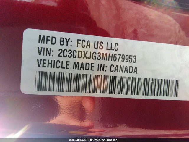 Dodge Charger Sxt 2021 2C3CDXJG3MH679953 Image 9