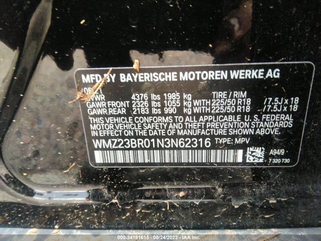 2022 Mini Countryman, VIN: WMZ23BR01N3N62316