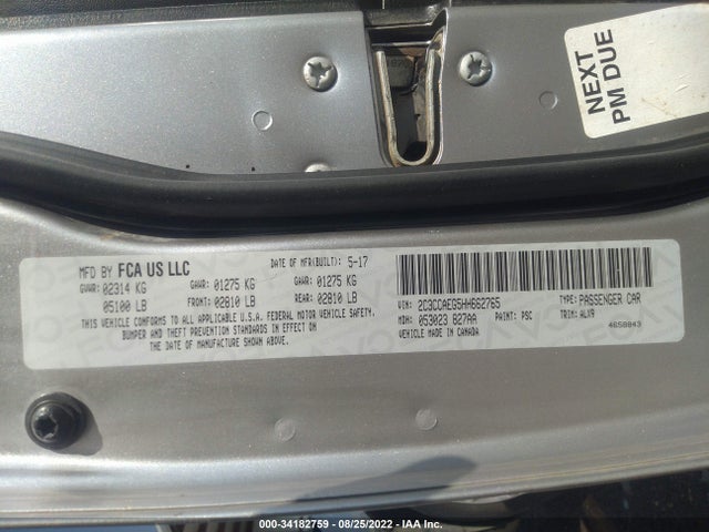 2C3CCAEG5HH662765 Chrysler 300 300c