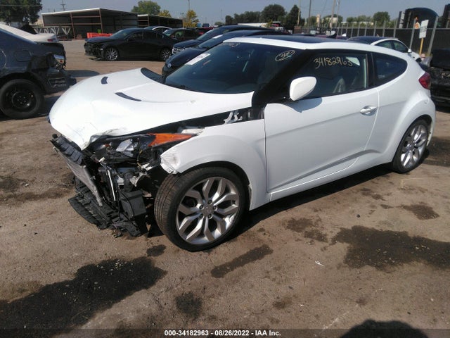 2013 HYUNDAI VELOSTER W/GRAY INT VIN: KMHTC6AD0DU086817