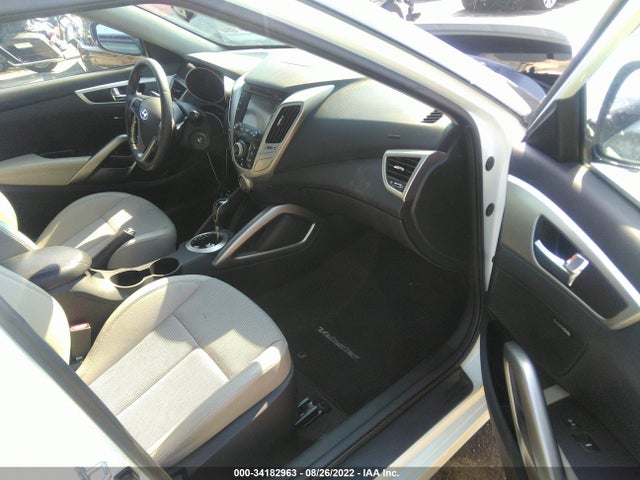 2013 HYUNDAI VELOSTER W/GRAY INT VIN: KMHTC6AD0DU086817